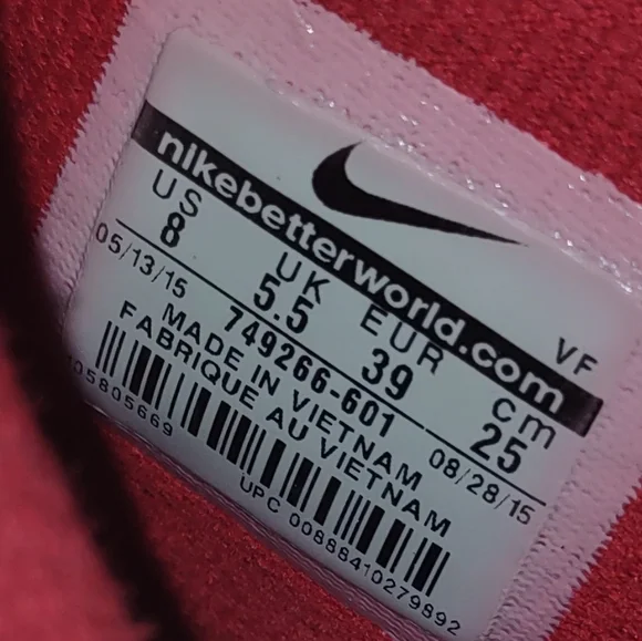 NIKE AIR FORCE 1 Hi Suede University Red Sz 8 Retro Vintage collectable - Picture 3 of 9